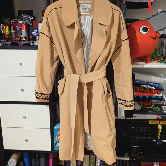 SCOTCH & SODA SS 2018 PARADISE SOCIAL TRENCH COAT US XS - Picture 1 of 4